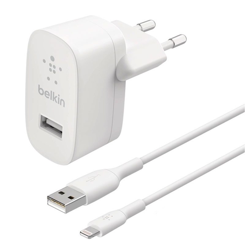 Belkin Boost Charge USB-A Wall Charger 12W + 1m USB/Lightning kábel - White