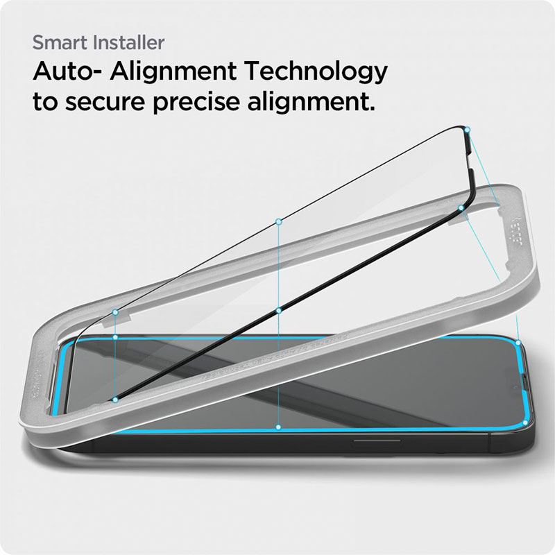 Spigen ochranné sklo Glas.tR AlignMaster pre iPhone 14 Plus/|13 Pro Max 2 ks - Black Frame