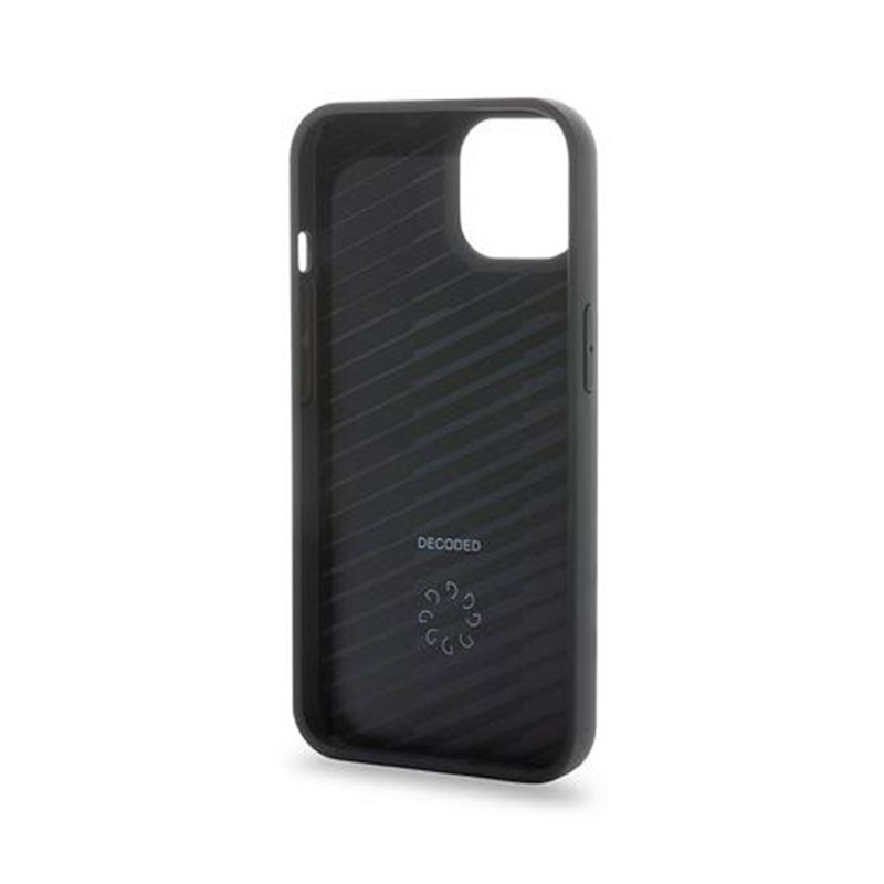 Decoded kryt Nike Leather Backcover MagSafe pre iPhone 13 - Black