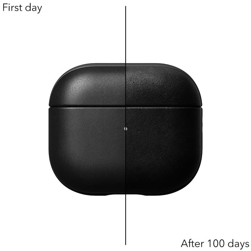 Nomad pouzdro Modern Leather Case pro Apple Airpods 3 - Black