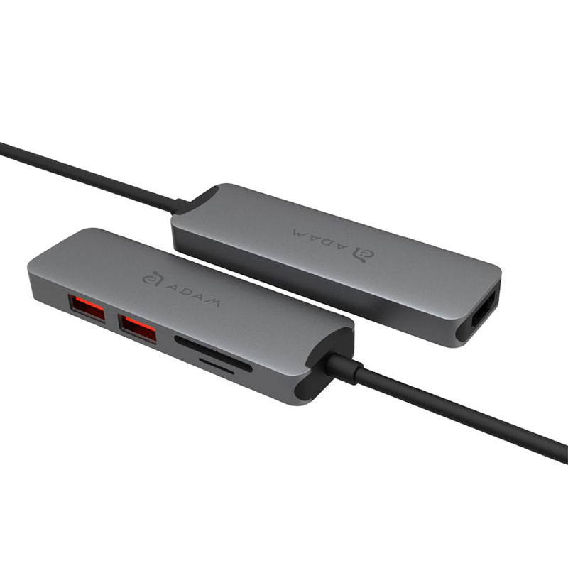 Adam Elements USB-C Casa A05 5-in-1 Hub 4K 60 Hz - Grey