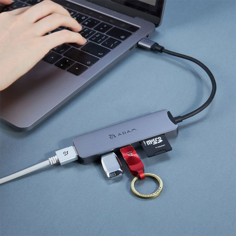 Adam Elements USB-C Casa A05 5-in-1 Hub 4K 60 Hz - Grey