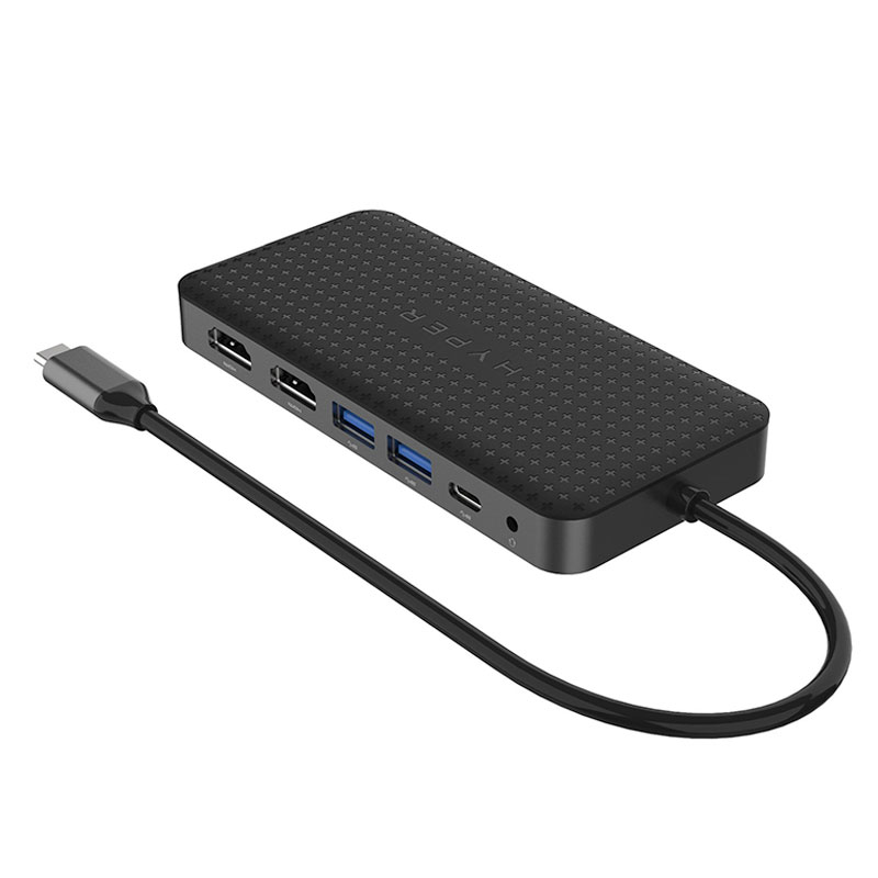 Hyper HyperDrive Dual 4K HDMI 10-in-1 USB-C Hub - Space Gray