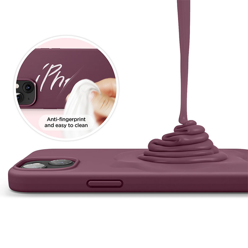 Elago kryt Silicone Case pre iPhone 13 - Burgundy