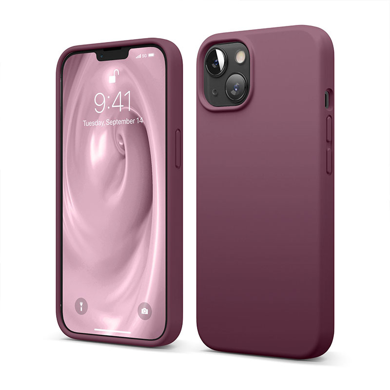 Elago kryt Silicone Case pre iPhone 13 - Burgundy