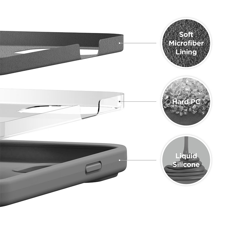 Elago kryt Silicone Case pro iPhone 13 - Dark Gray