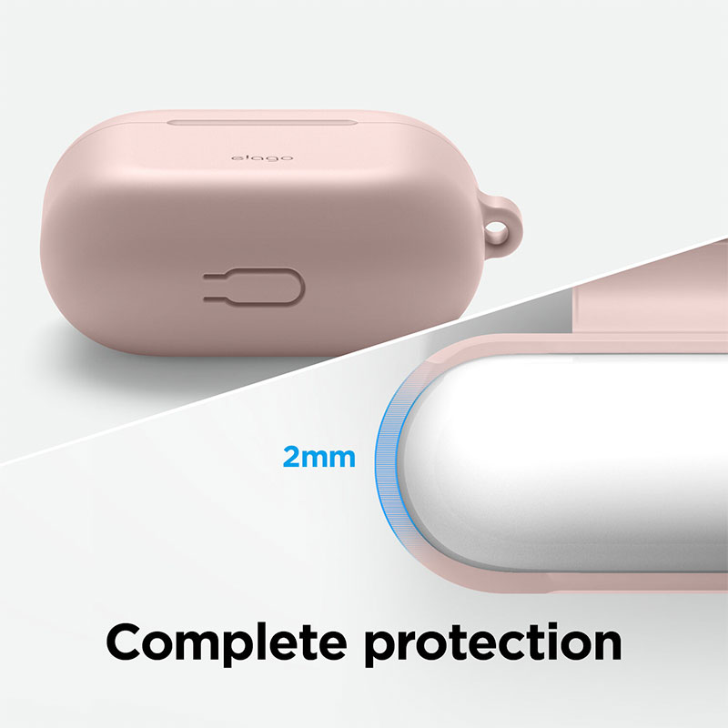 Elago Airpods 3 Silicone Hang Case - Sand Pink