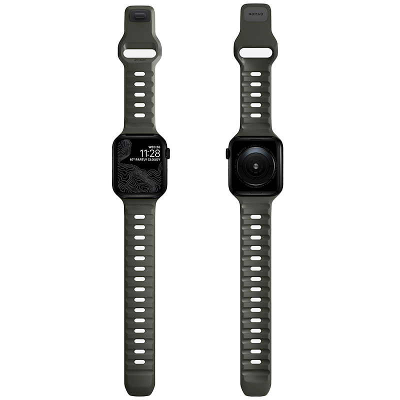 Nomad řemínek Sport Strap pro Apple Watch 49/45/44/42 mm - Ash Green