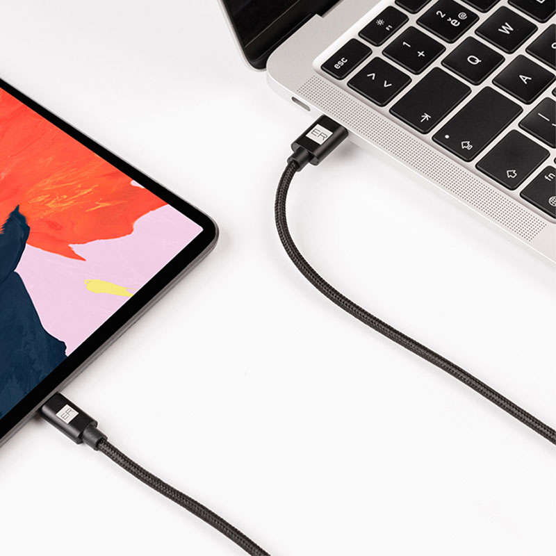 ER POWER kábel USB-C to Lightning 2m - Black