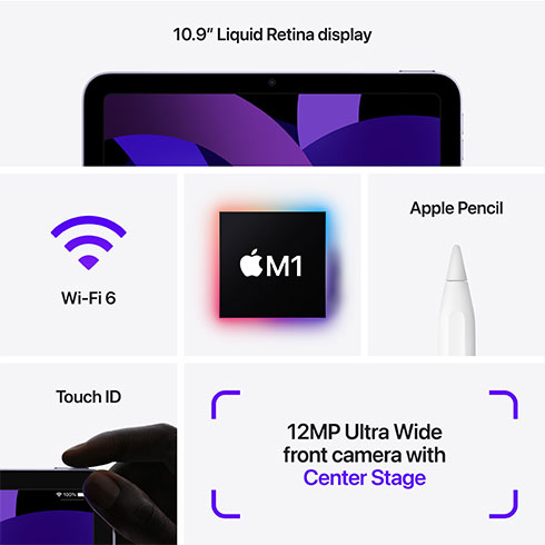 iPad Air 10.9" Wi-Fi 256GB Kozmický sivý (2022)