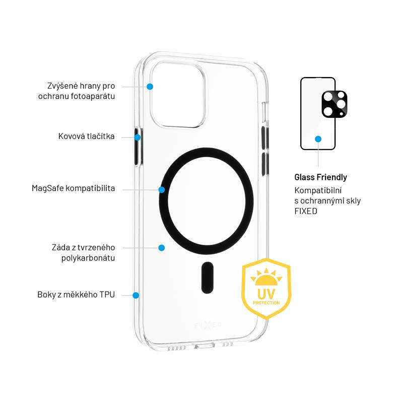 FIXED kryt MagPurity s podporou Magsafe pro Apple iPhone 13, čirý