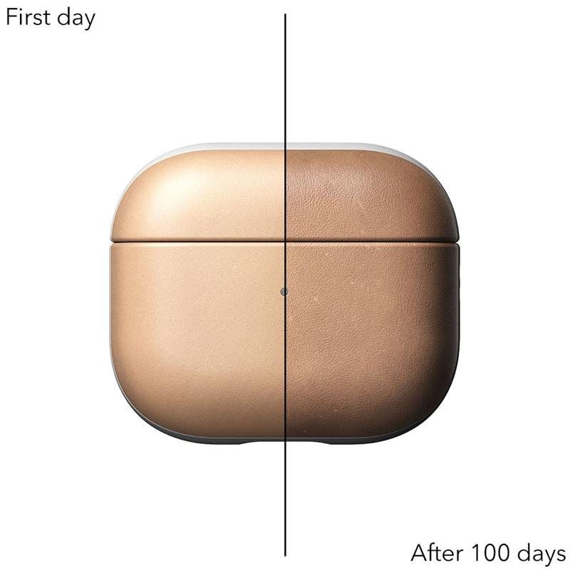 Nomad puzdro Modern Leather Case pre Apple Airpods 3 - Natural Leather