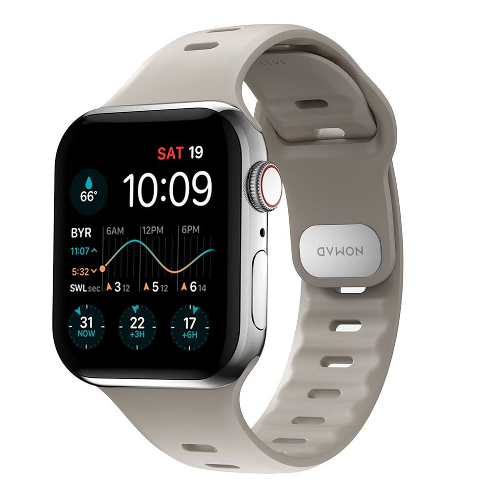 Nomad řemínek Sport Slim Band pro Apple Watch 42/44/45mm - Bone