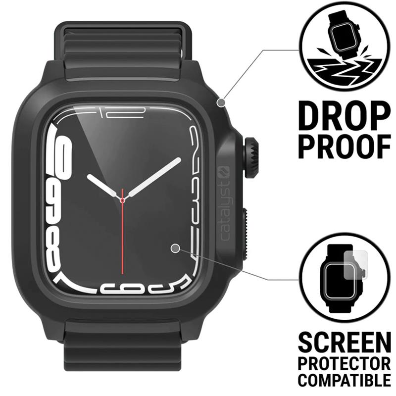 Catalyst puzdro Total Protection Case pre Apple Watch 7/8 45 mm - Stealth Black