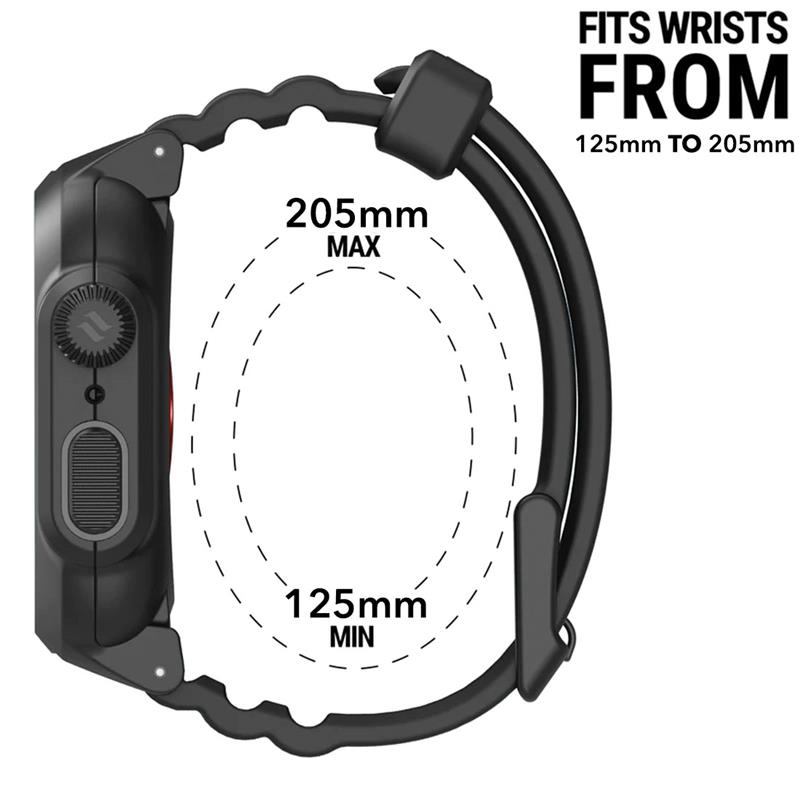 Catalyst puzdro Total Protection Case pre Apple Watch 7/8 45 mm - Stealth Black