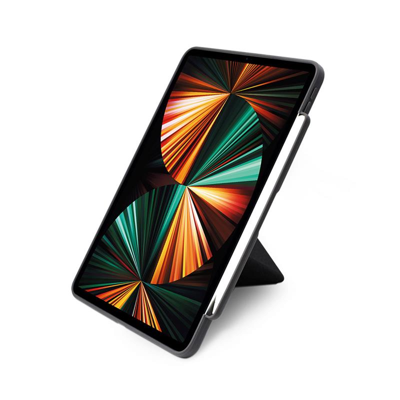 iStores by EPICO Clear Flip Case iPad Pro 12,9" (2018,,2020,2021,2022)/ iPad Air 13" (M2) - čierna transparetná