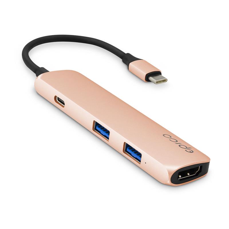 iStores by Epico USB Type-C HUB 4K HDMI - gold/black