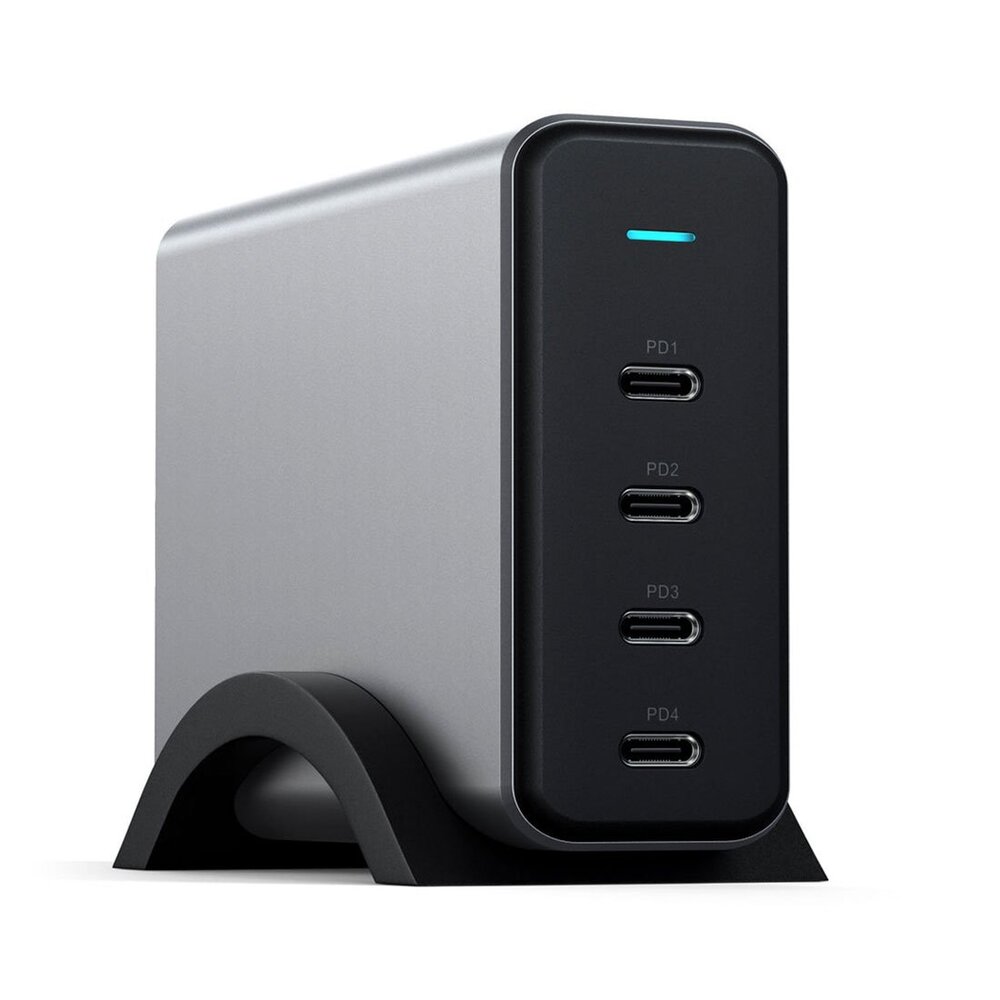 Satechi USB-C 165W 4-Port PD GaN Charger - Space Gray