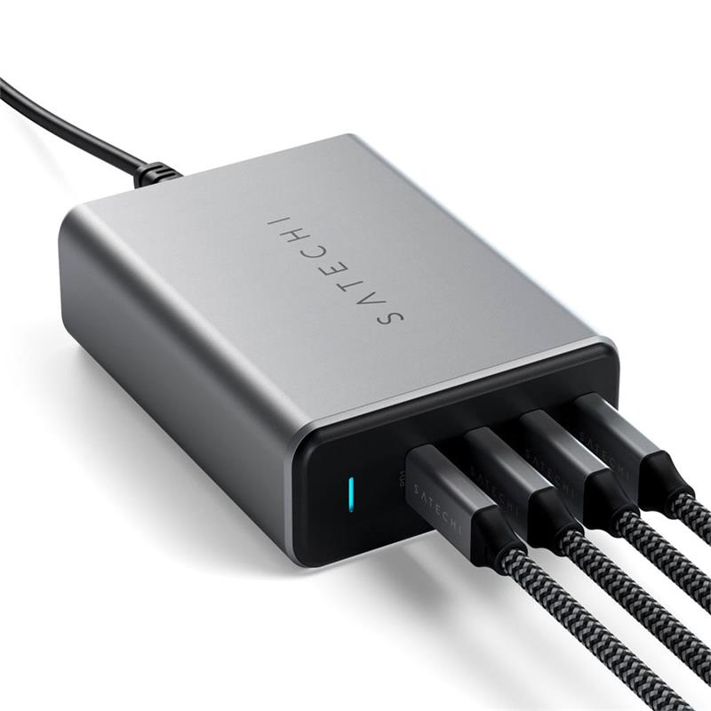 Satechi USB-C 165W 4-Port PD GaN Charger - Space Gray
