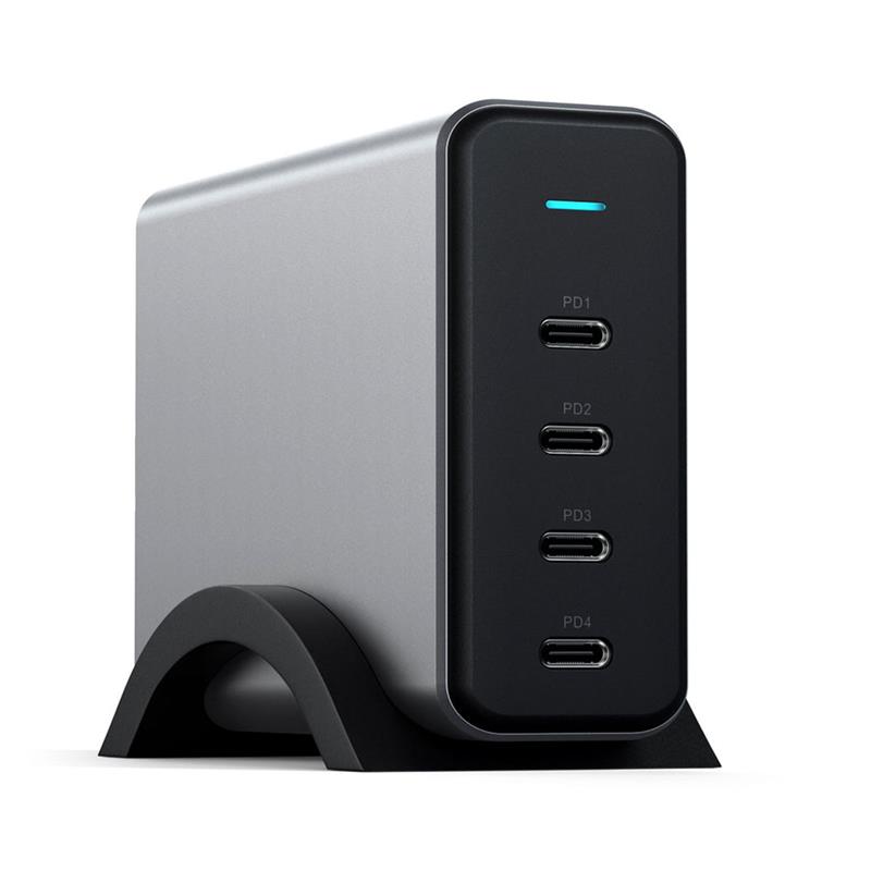 Satechi USB-C 165W 4-Port PD GaN Charger - Space Gray