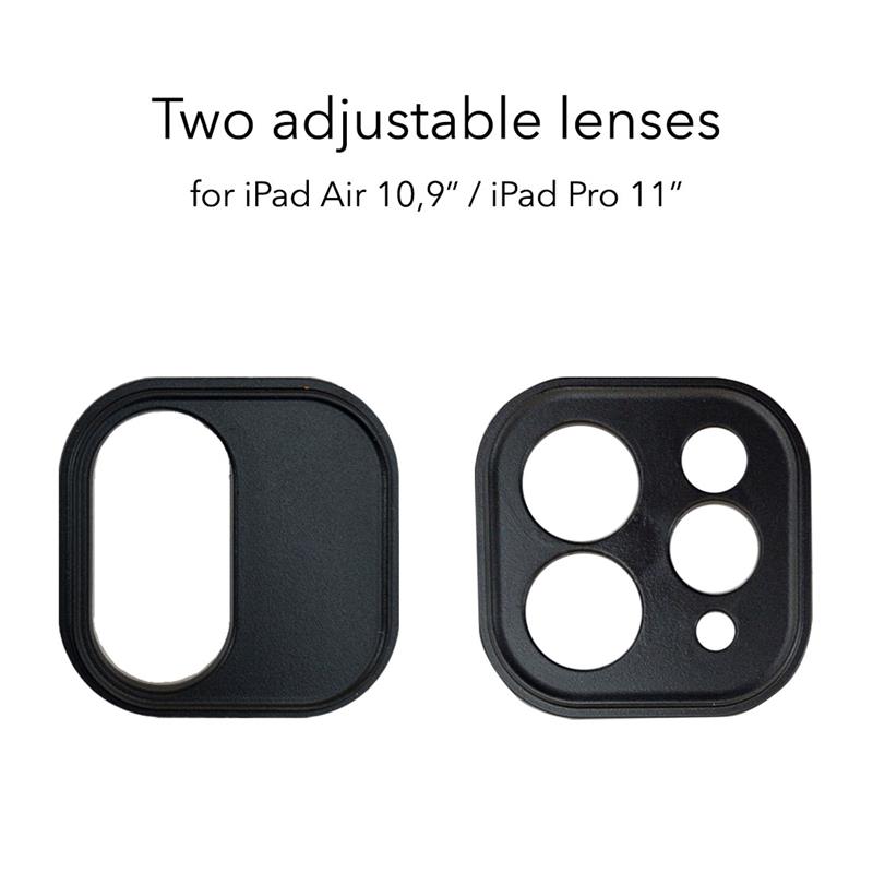 Comma puzdro Cyclone Rotation Case with Pencil Slot pre iPad Air 10.9" 2022/2020 - Black