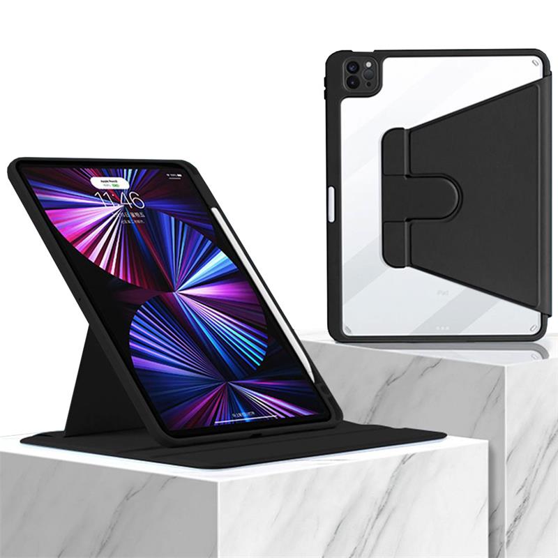 Comma puzdro Cyclone Rotation Case with Pencil Slot pre iPad Air 10.9" 2022/2020 - Black