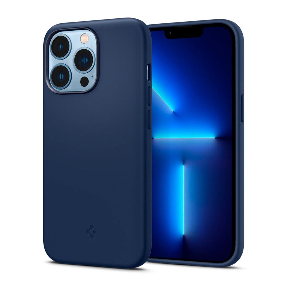 Spigen kryt Silicone Fit pre iPhone 13 Pro - Navy Blue
