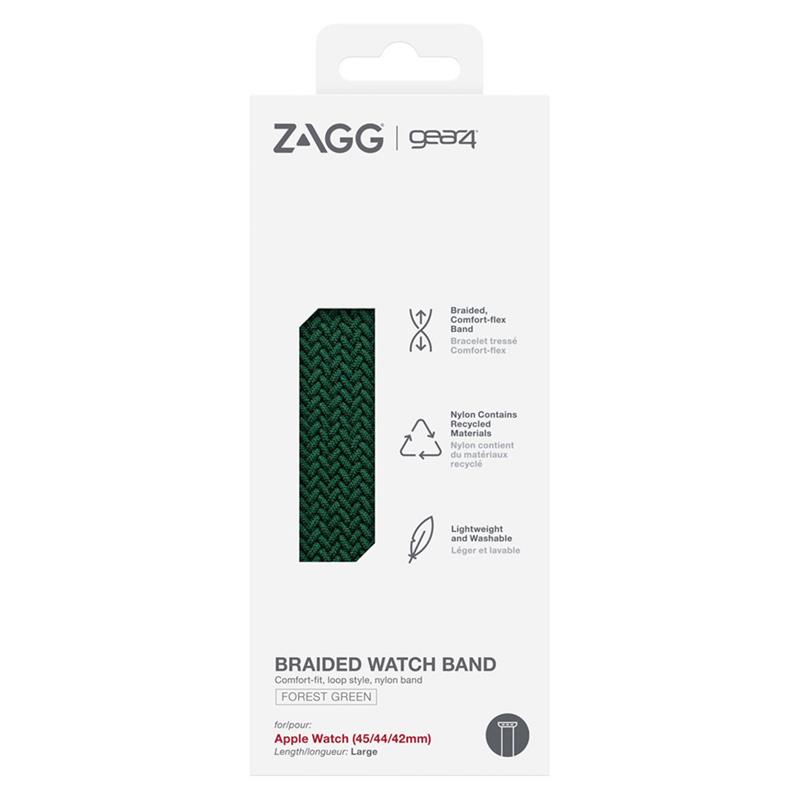 GEAR4 remienok Braided L 190-205 cm pre Apple Watch 42/44/45mm - Forest Green