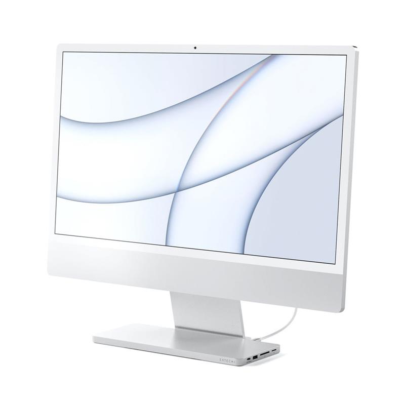 Satechi USB-C Slim Dock pre 24" iMac 2021 & 2023 - Silver Aluminium