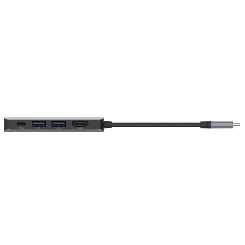 Belkin Connect USB-C 4-in-1 Multiport Adapter - Space Gray