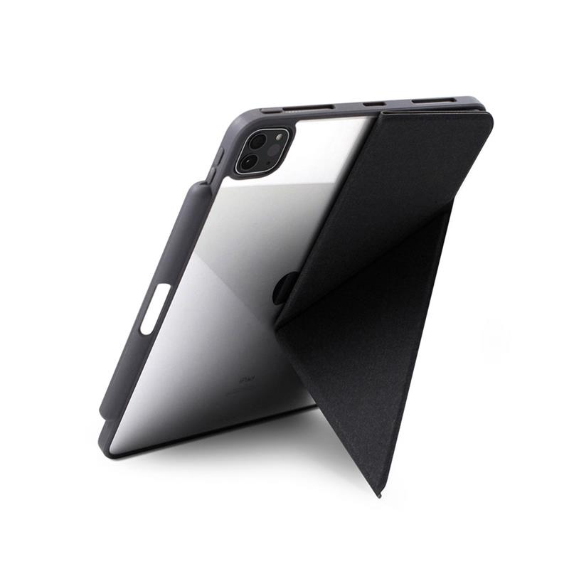 iStores by EPICO Clear Flip Case iPad Pro 11" (2018/2020/2021),iPad Air 10,9"/11" M1,M2,M3- čierna transparentná