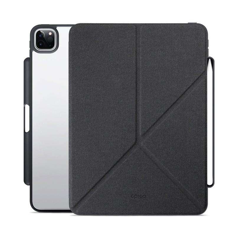 iStores by EPICO Clear Flip Case iPad Pro 11" (2018/2020/2021),iPad Air 10,9"/11" M1,M2,M3- čierna transparentná