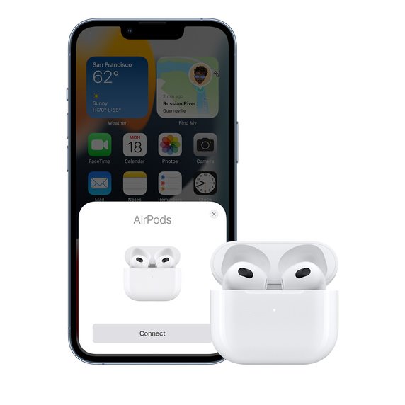 Apple AirPods (3. generace) s Lightning nabíjecím pouzdrem