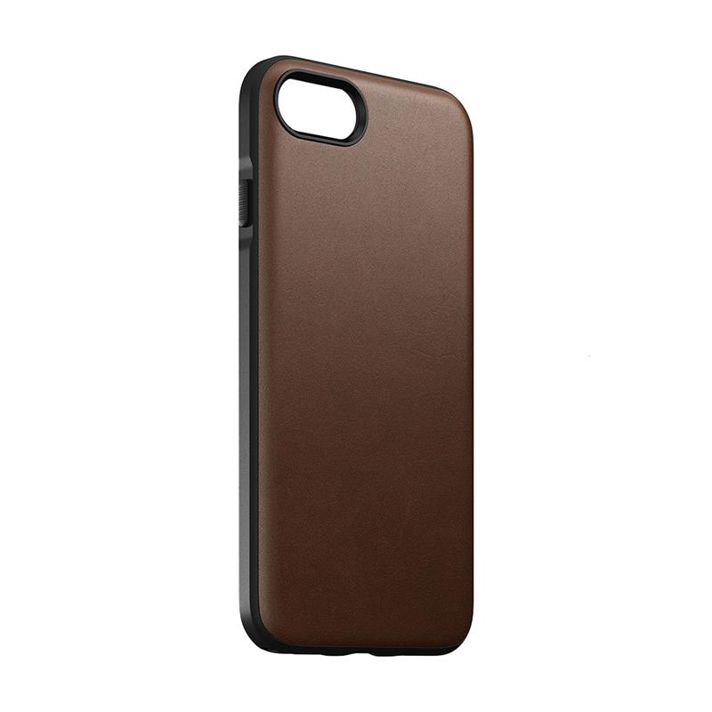 Nomad kryt Modern Leather Case pre iPhone SE 2022/2020/8/7 - Brown
