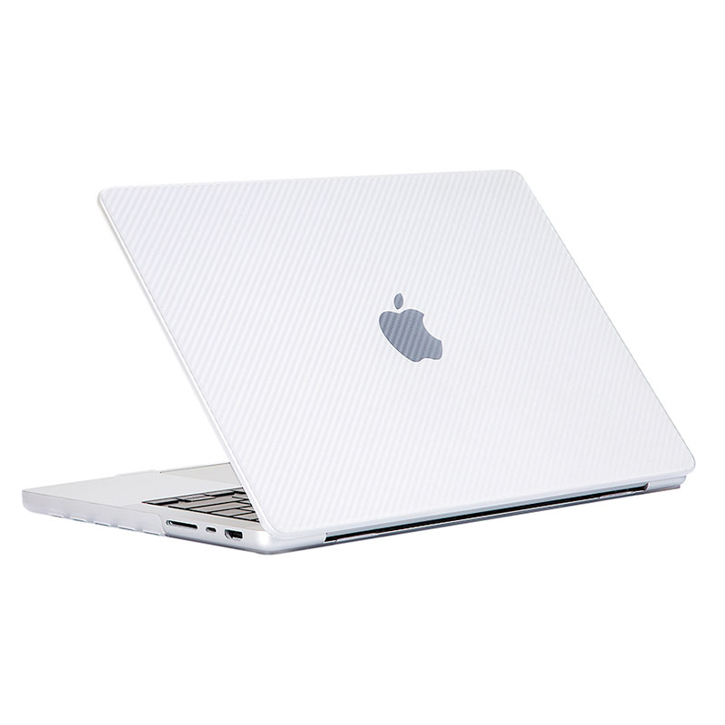 Devia kryt Carbon Fiber Hard Jacket pre Macbook Pro 14" M1/M2/M3/M4 - Matt Clear