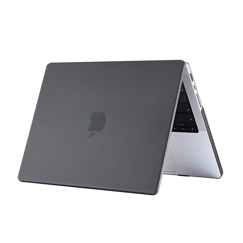 Devia kryt Carbon Fiber Hard Jacket pre Macbook Pro 14" M1/M2/M3/M4 - Matt Black