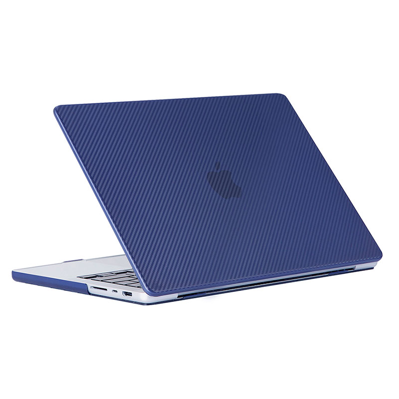 Devia kryt Carbon Fiber Hard Jacket pre Macbook Pro 14" M1/M2/M3/M4 - Peony Blue