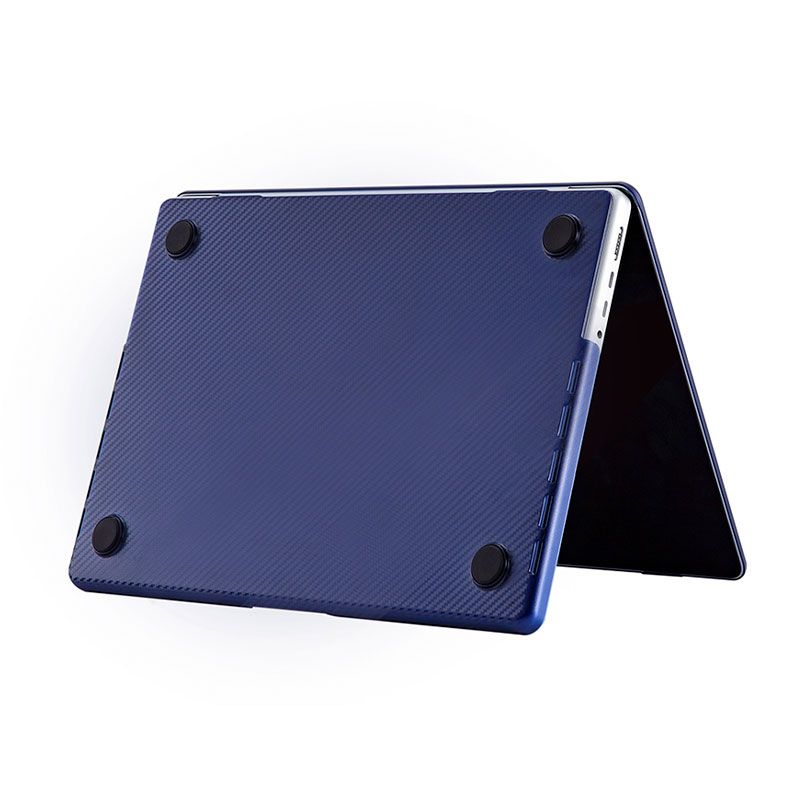 Devia kryt Carbon Fiber Hard Jacket pre Macbook Pro 14" M1/M2/M3/M4 - Peony Blue