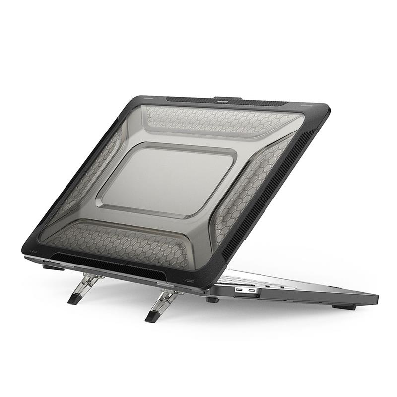 Devia kryt Super Scratch-Proof Hard Jacket pre Macbook Pro 14" M1/M2/M3/M4 - Matt Black