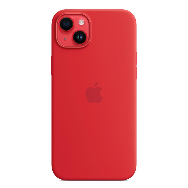 Apple iPhone 14 Plus Silicone Case with MagSafe - (PRODUCT)RED