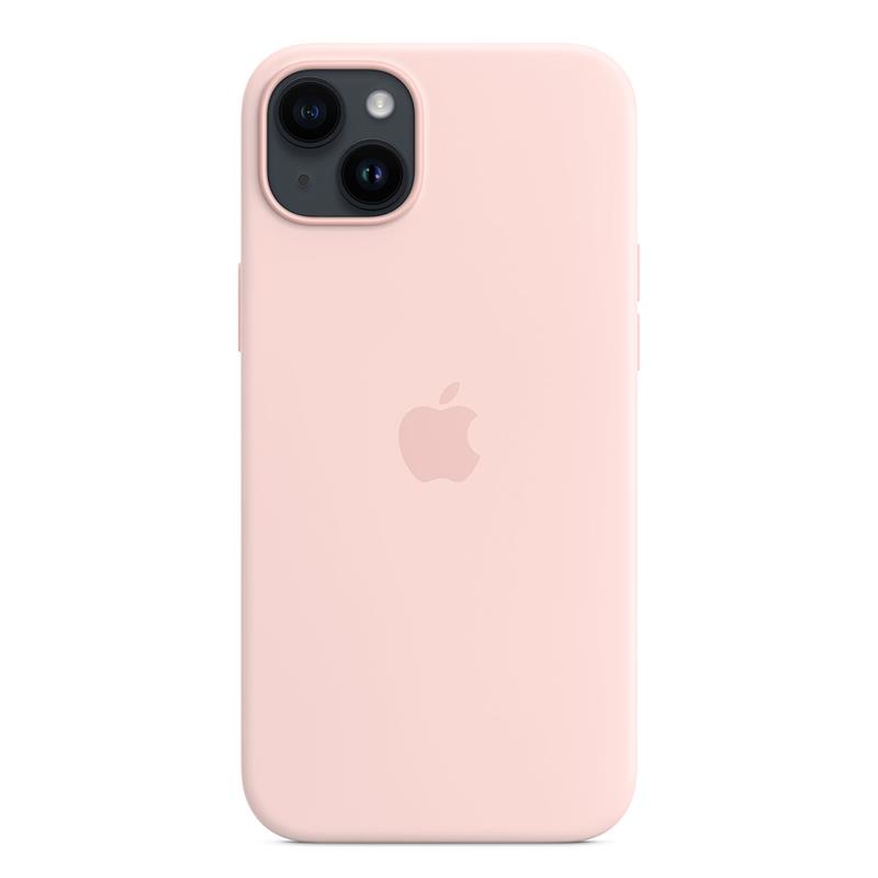 Apple iPhone 14 Plus Silicone Case with MagSafe - Chalk Pink