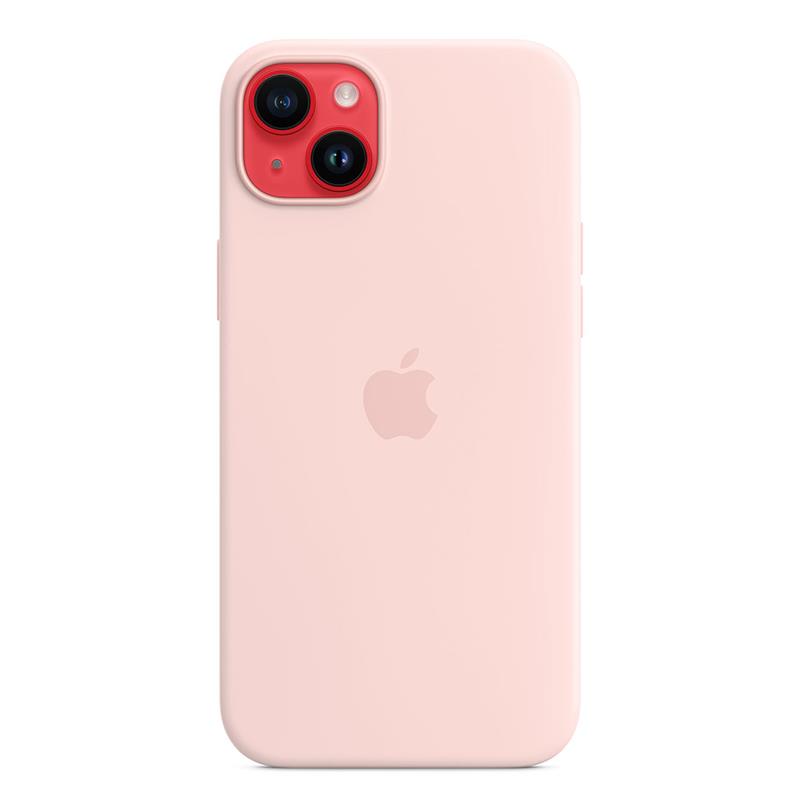 Apple iPhone 14 Plus Silicone Case with MagSafe - Chalk Pink