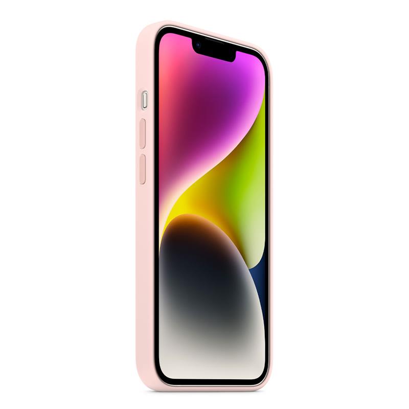 Apple iPhone 14 Plus Silicone Case with MagSafe - Chalk Pink