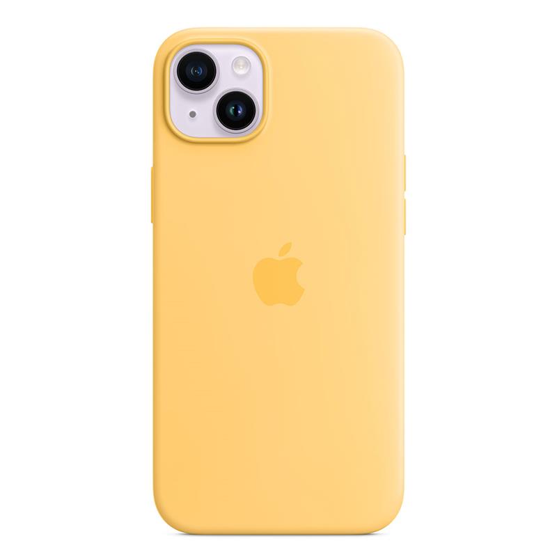 Apple iPhone 14 Plus Silicone Case with MagSafe-Sunglow
