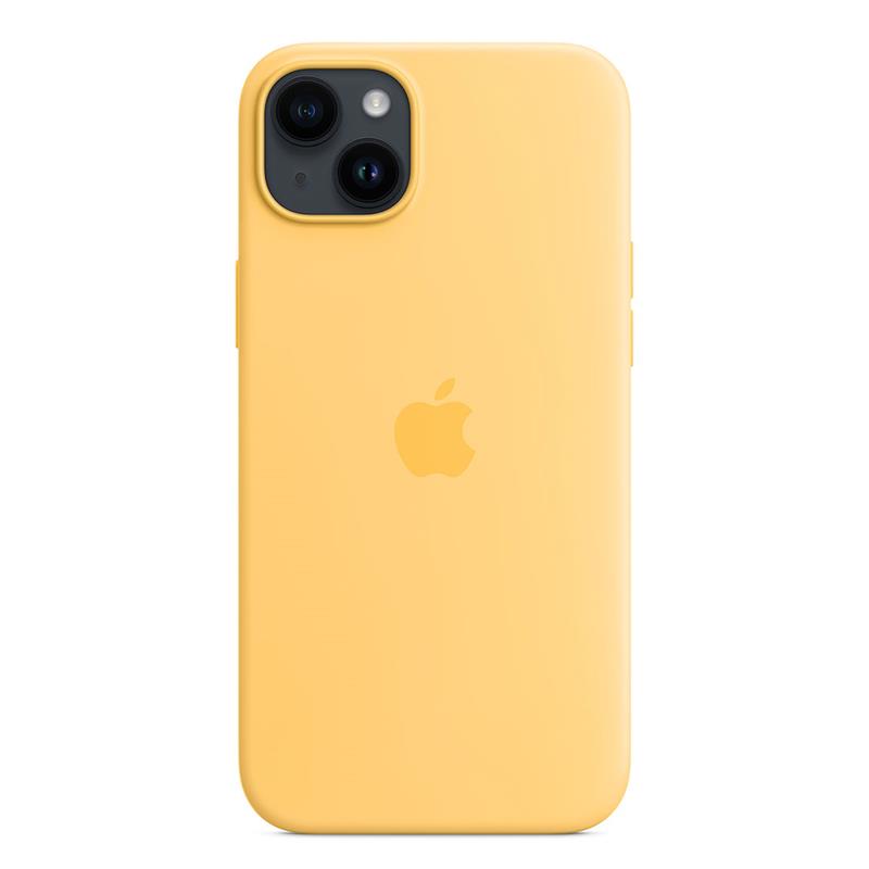 Apple iPhone 14 Plus Silicone Case with MagSafe-Sunglow