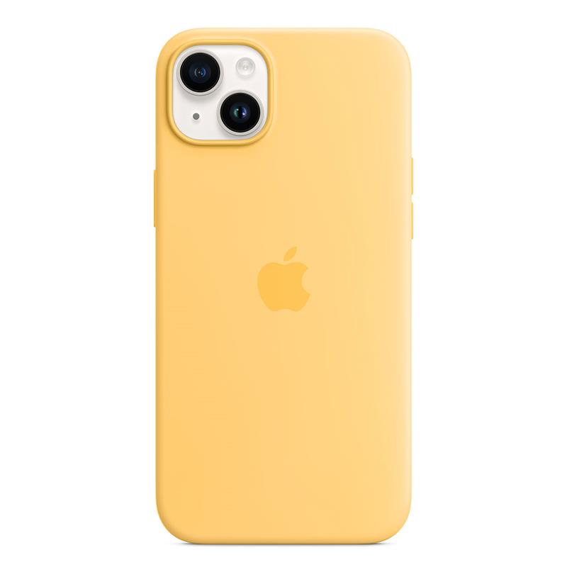 Apple iPhone 14 Plus Silicone Case with MagSafe-Sunglow