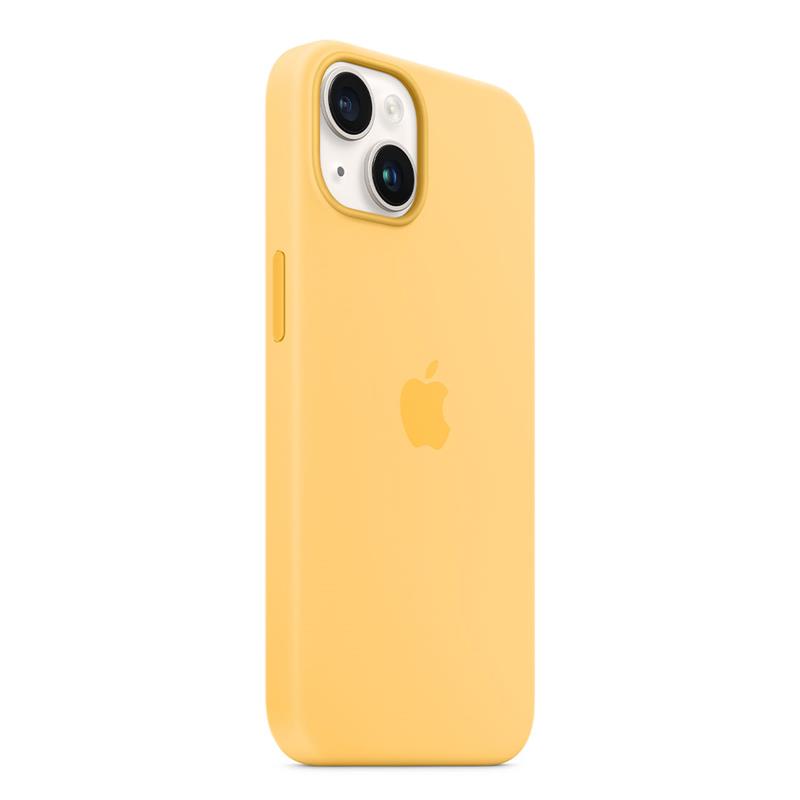 Apple iPhone 14 Plus Silicone Case with MagSafe-Sunglow