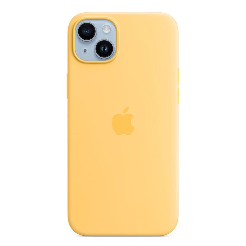 Apple iPhone 14 Plus Silicone Case with MagSafe-Sunglow