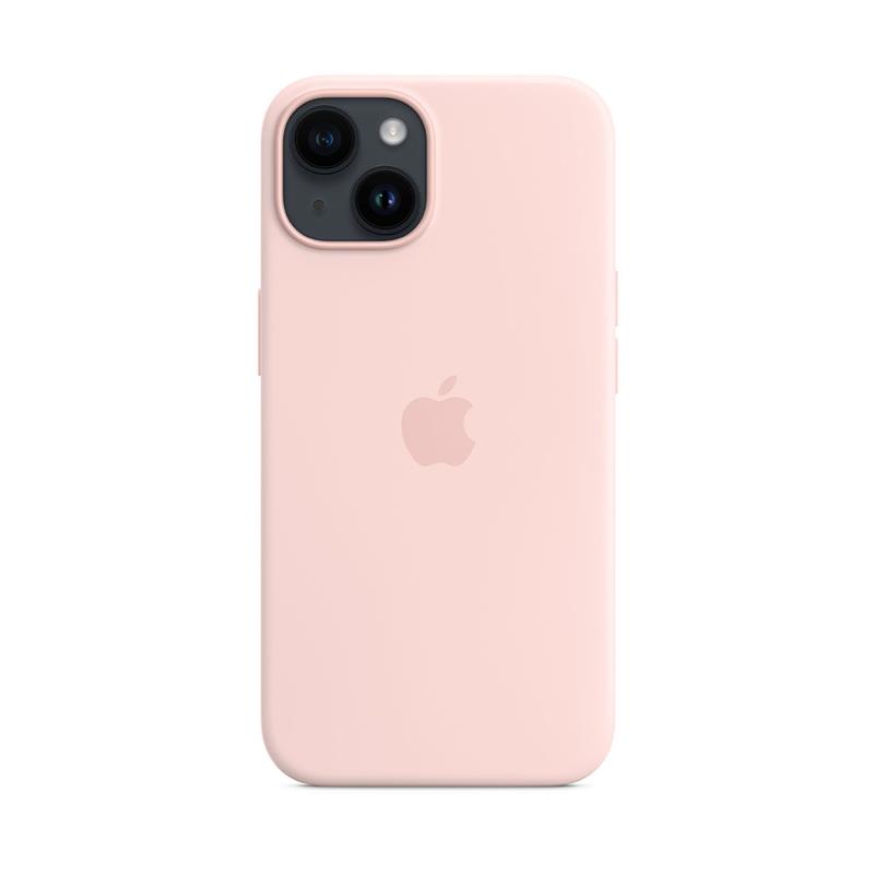 Apple iPhone 14 Silicone Case with MagSafe - Chalk Pink