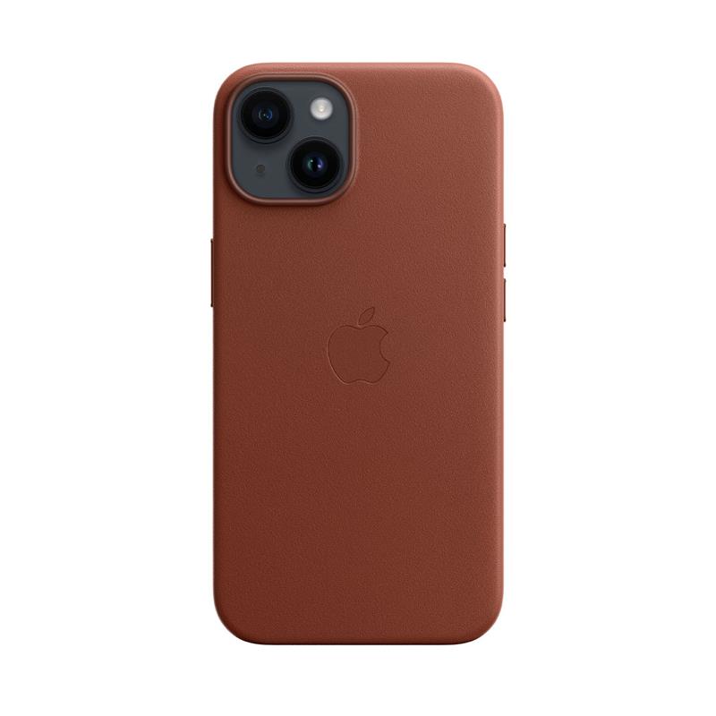 Apple iPhone 14 Leather Case with MagSafe - Umber